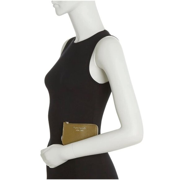 Kate Spade Medium Zip Card Holder – Dried Moss - Picture 3 of 4